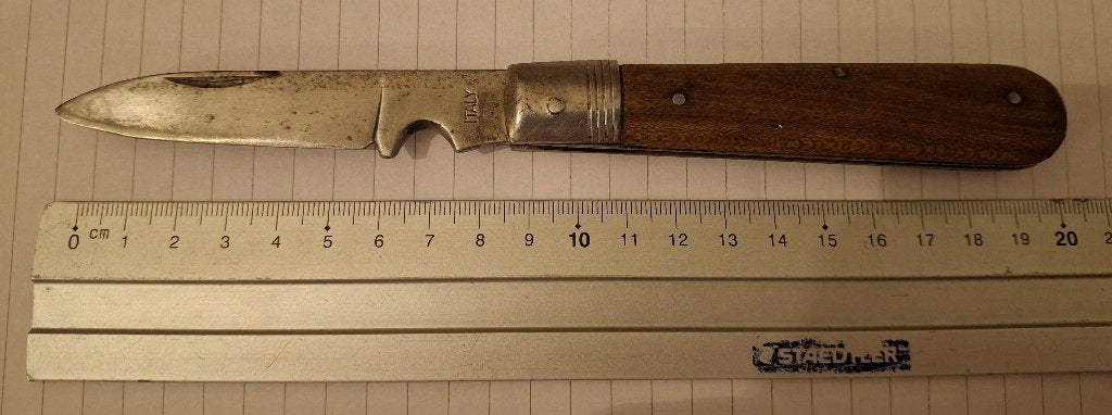 Vintage Militair/Elektriciens Zakmes – "Kabelmesser", Ophalen of Verzenden, Gebruikt