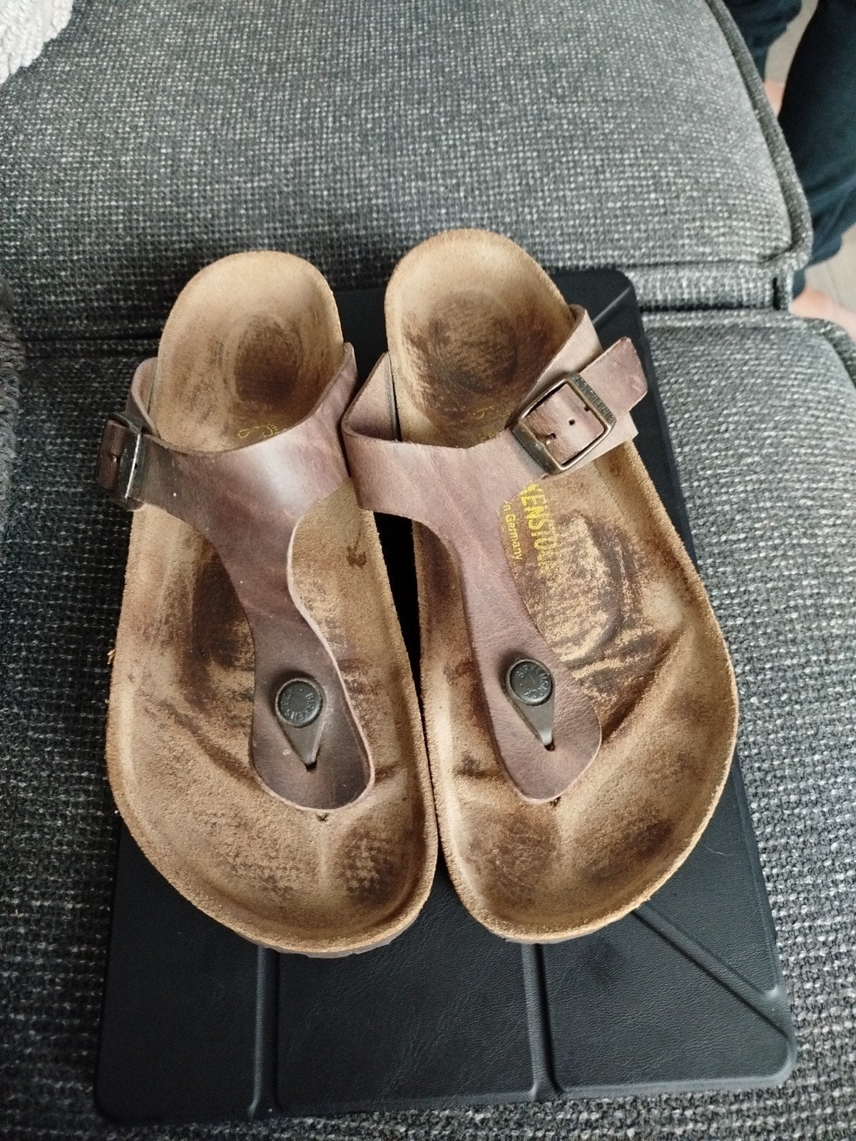 Birkenstock teenslippers maat 41, Kleding | Dames, Schoenen, Bruin, Ophalen of Verzenden, Gedragen, Birkenstock