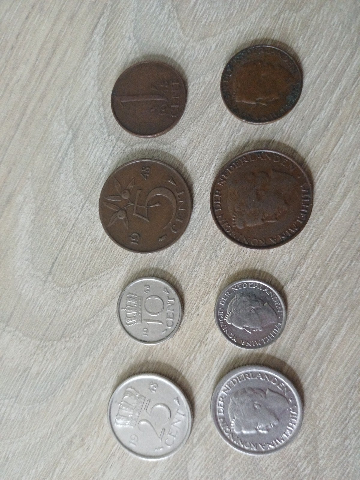Nederlandse munten Koningin Wilhelmina en Beatrix, Ophalen of Verzenden, Koningin Wilhelmina, Overige waardes, Setje