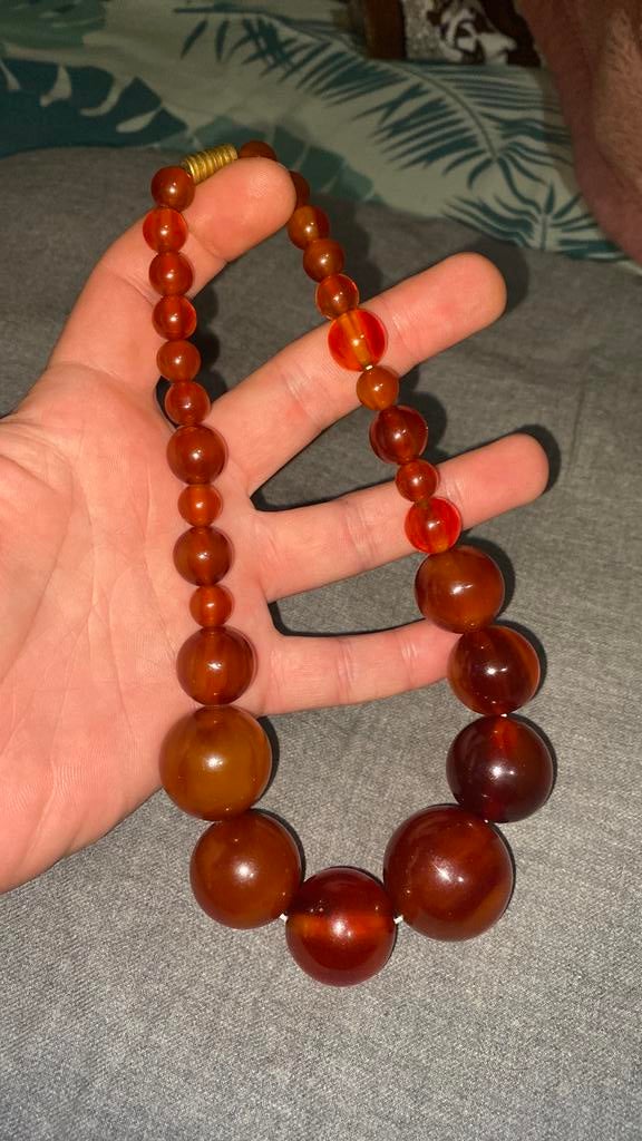 Bakeliet ketting, Ophalen of Verzenden, Zo goed als nieuw, Overige materialen