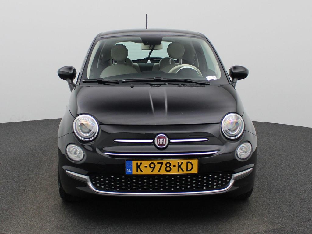 Fiat 500 1.0 Hybrid Lounge | Airconditioning | Half-Leder |, Auto's, Voorwielaandrijving, 12 maanden, Stof, Euro 6