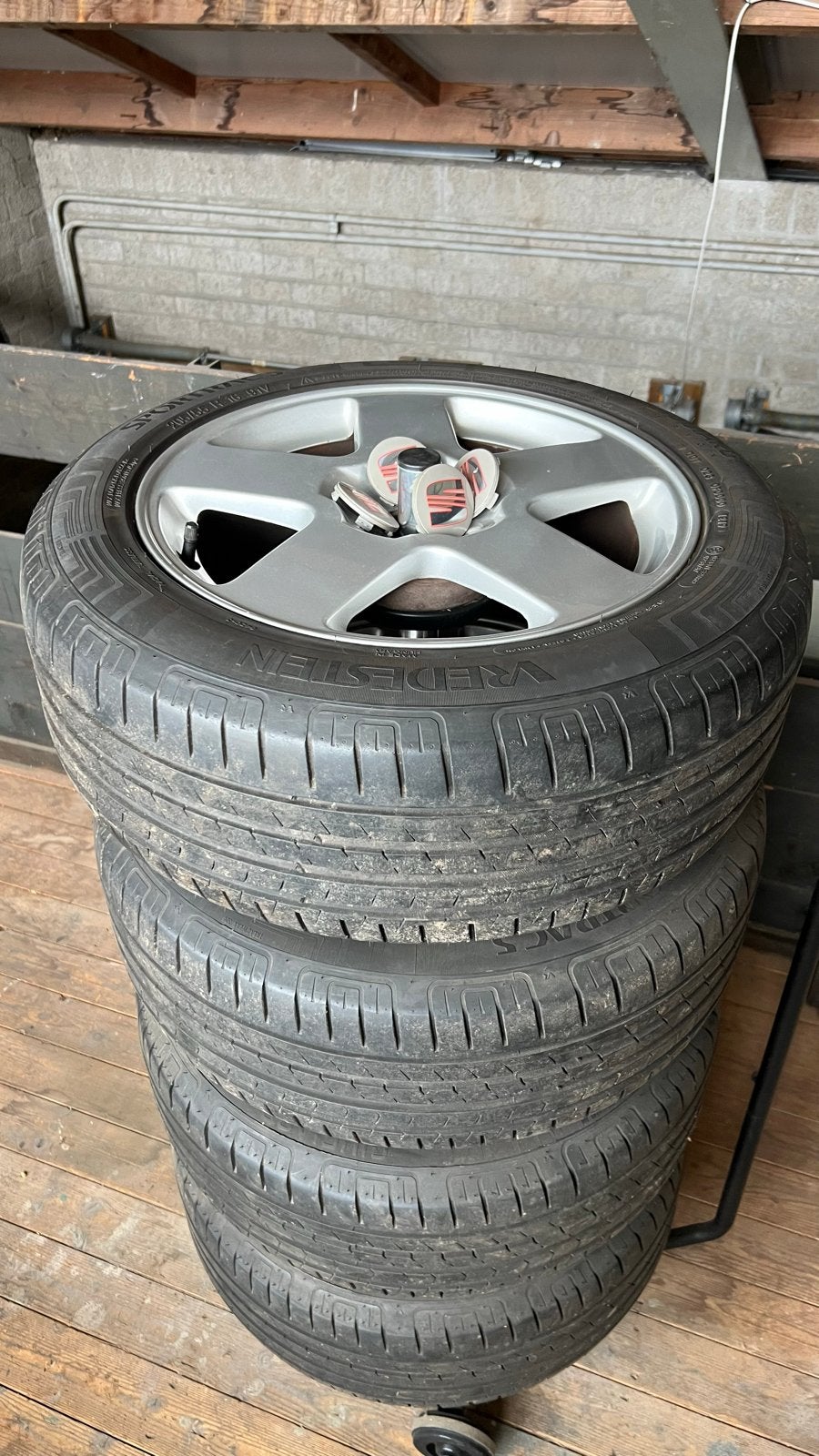 Seat Leon velgen met Vredestein Sportrac 5 banden, Auto-onderdelen, Banden en Velgen, Ophalen, Gebruikt, 16 inch, Banden en Velgen