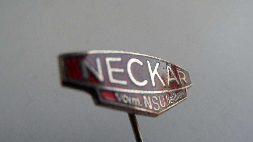 Neckar, NSU-Fiat oldtimerauto Heilbron Duitsland speld, Verzenden, Gebruikt, Merk, Speldje of Pin