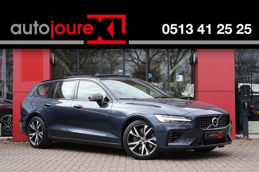Volvo V60 2.0 T6 Recharge AWD R-Design | Panoramadak | Harma, Auto's, Volvo, Bedrijf, Te koop, V60, 4x4, ABS, Achteruitrijcamera