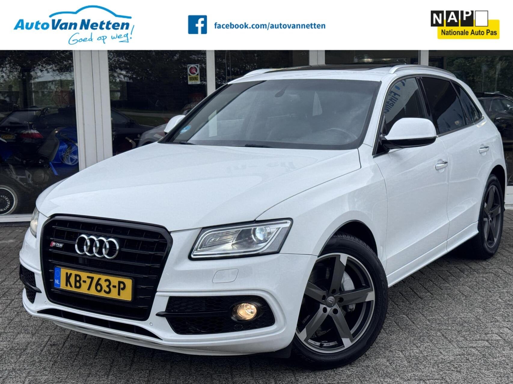 Audi Q5 3.0 TFSI 272pk quattro Automaat,S-Line!19"lmv,Xenon,, Automaat, Euro 5, Gebruikt, Zwart