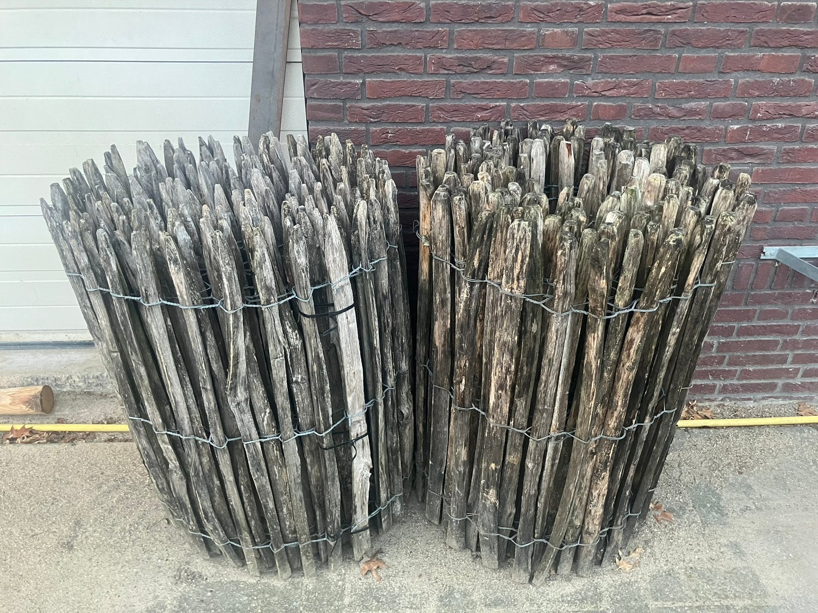 Frans hekwerk 2 rollen 10 meter lang x 1 meter hoig, Tuin en Terras, Ophalen of Verzenden, Gebruikt