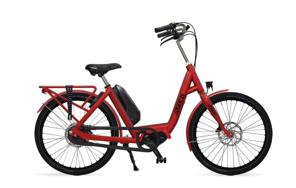 Azor elburg ebike fiets extra lage instap en kleine wielen, Minder dan 47 cm, Ophalen, 50 km per accu of meer, Overige merken