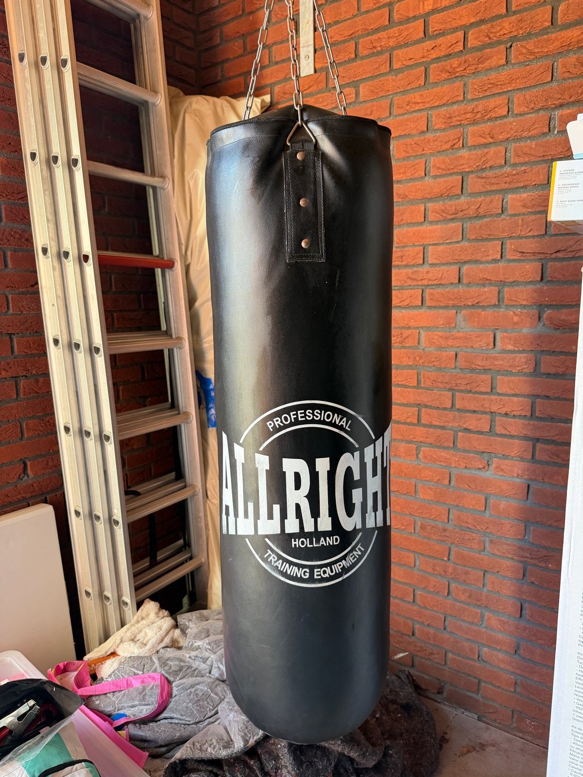 Allright Professional Bokszak - Zwart, Ophalen, Gebruikt, Overige, Vechtsportmateriaal