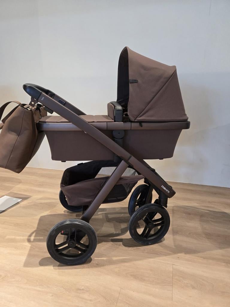 Kinderwagen  Dubatti Two E2 2-in-1 – Chalk Brown / Walnut, Kinderen en Baby's, Kinderwagens en Combinaties, Ophalen, Zo goed als nieuw