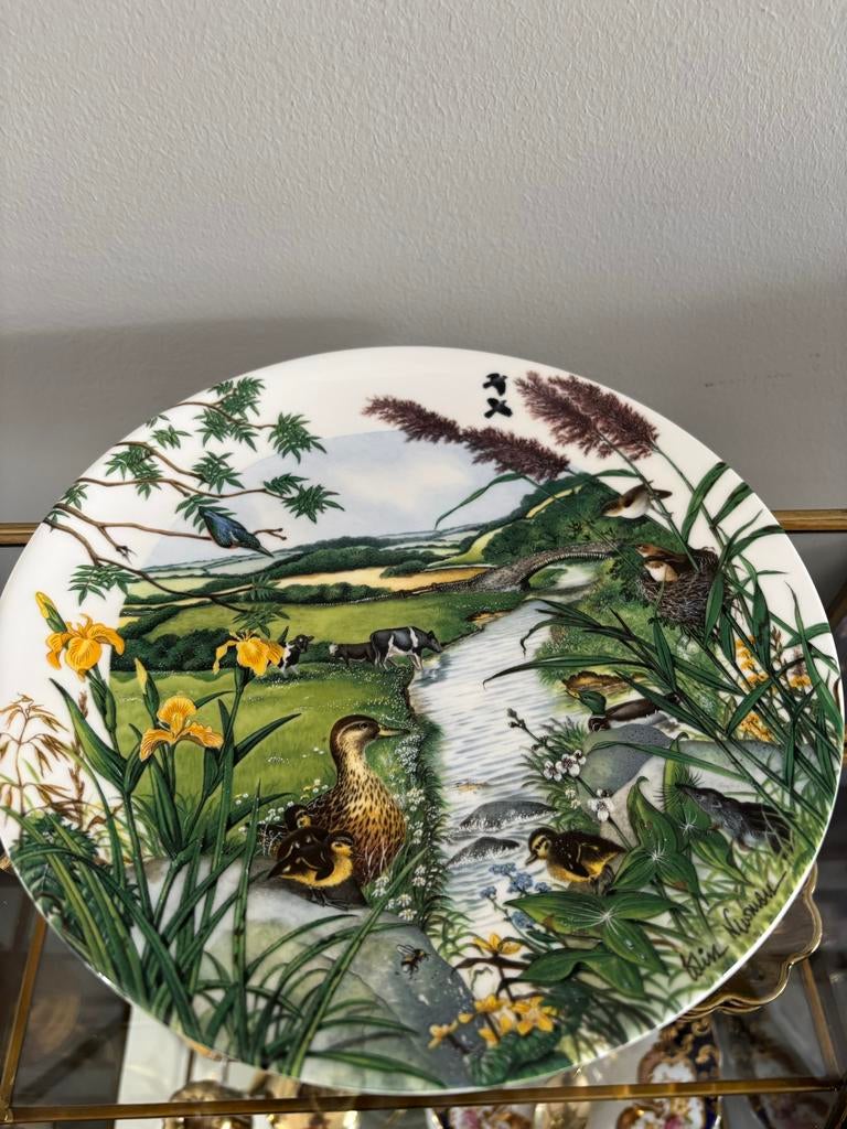 Wedgwood verzamelbord 'The Meandering Stream' 1987, Ophalen of Verzenden