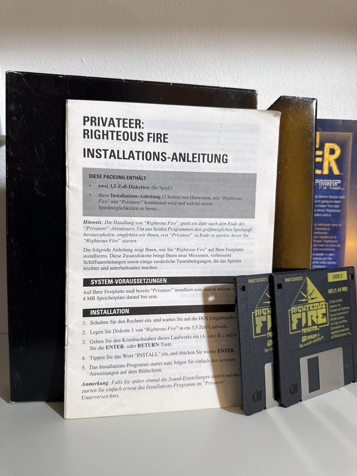 Wing Commander Privateer Righteous Fire MS-DOS, Gebruikt, 1 speler, Ophalen of Verzenden, Vanaf 12 jaar