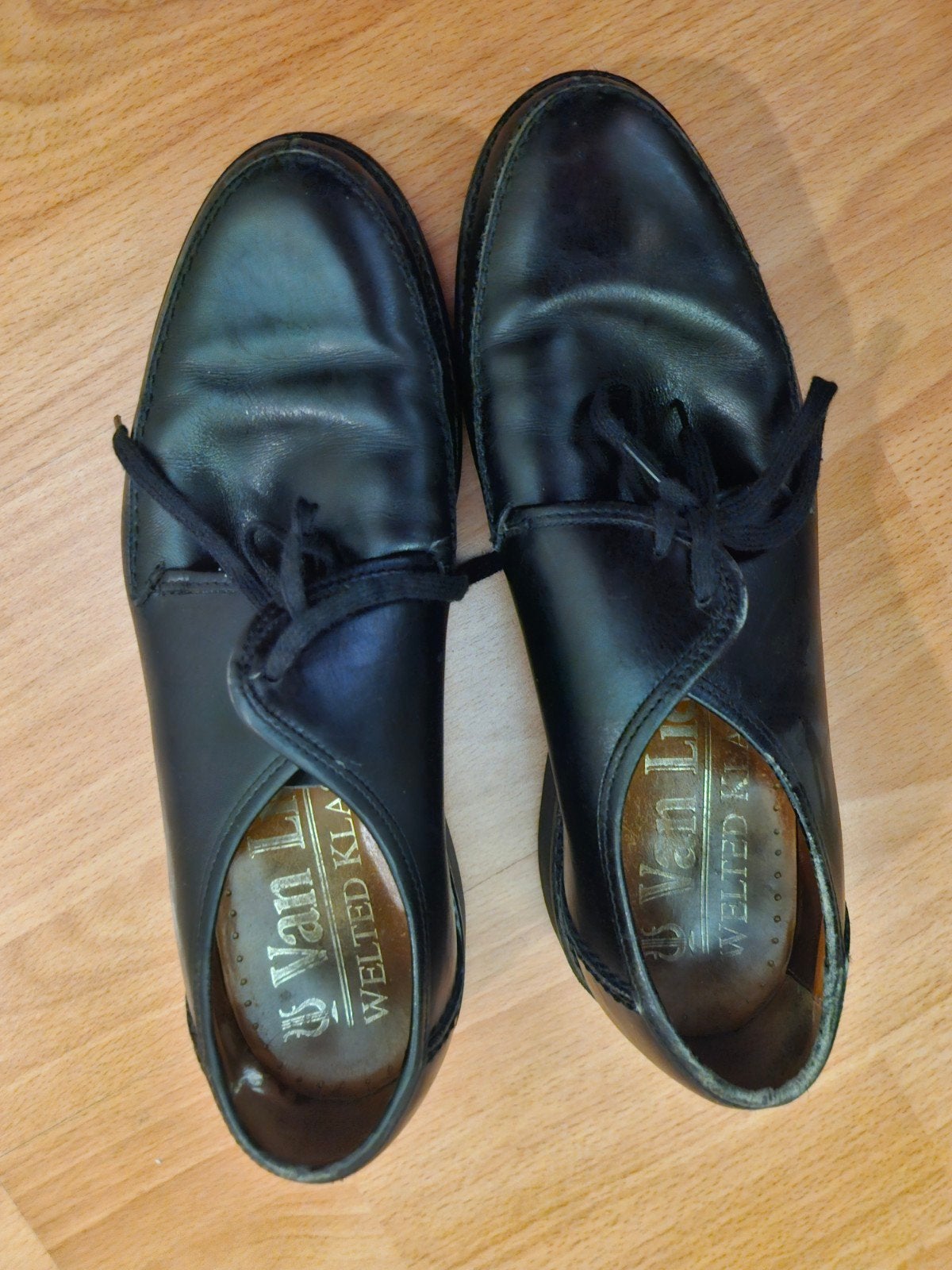 Leren schoenen maat 43, Zwart, Van Lier, Overige typen, Ophalen of Verzenden