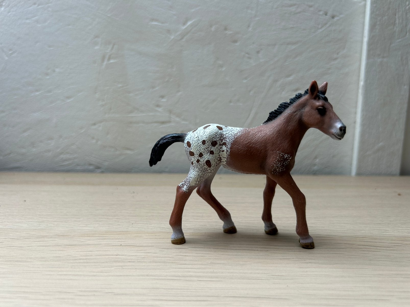 Schleich appaloosa jaarling, Ophalen of Verzenden, Zo goed als nieuw, Paard, Beeldje of Figuurtje