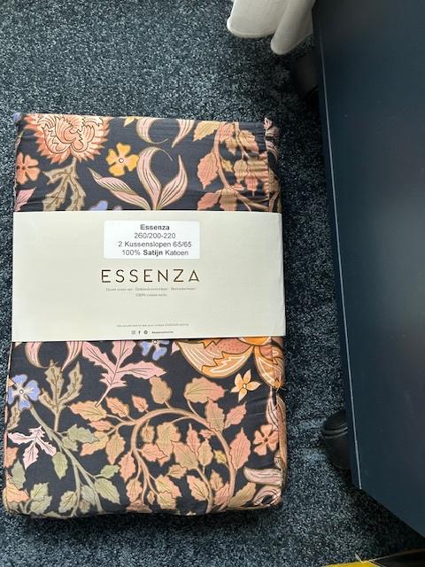 Essenza 260 Dekbedovertrek 100% Satijn Katoen, Info@essenzahome.nl, Blauw, Essenza, Dekbedovertrek