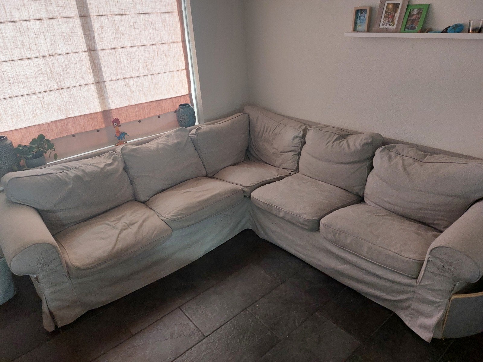 Ikea Ektorp Hoekbank - Comfortabel en Ruim, Huis en Inrichting, Banken | Bankstellen, Ophalen, 250 tot 300 cm, Gebruikt, Hoekbank