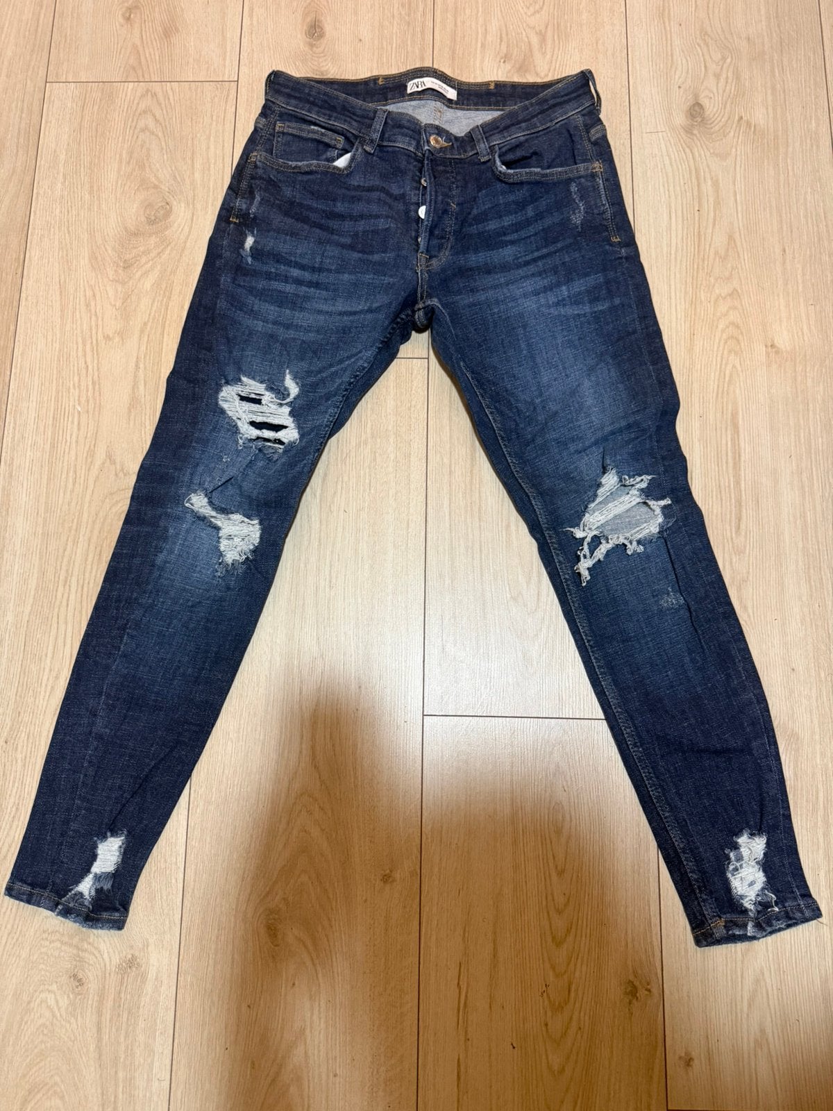 Zara nieuw, Kleding | Heren, Spijkerbroeken en Jeans, Ophalen of Verzenden, Zo goed als nieuw, Blauw, W32 (confectie 46) of kleiner
