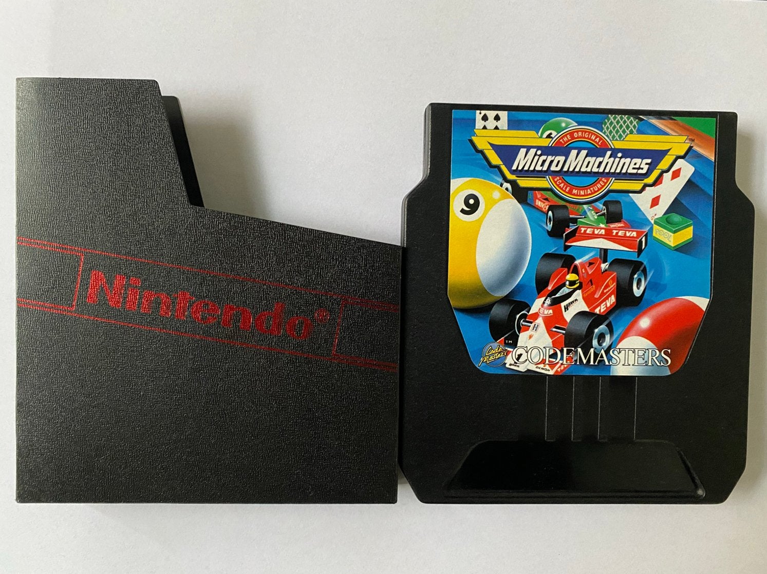 Micro Machines NES met hoes, 1 speler, Racen en Vliegen, Ophalen of Verzenden, Zo goed als nieuw
