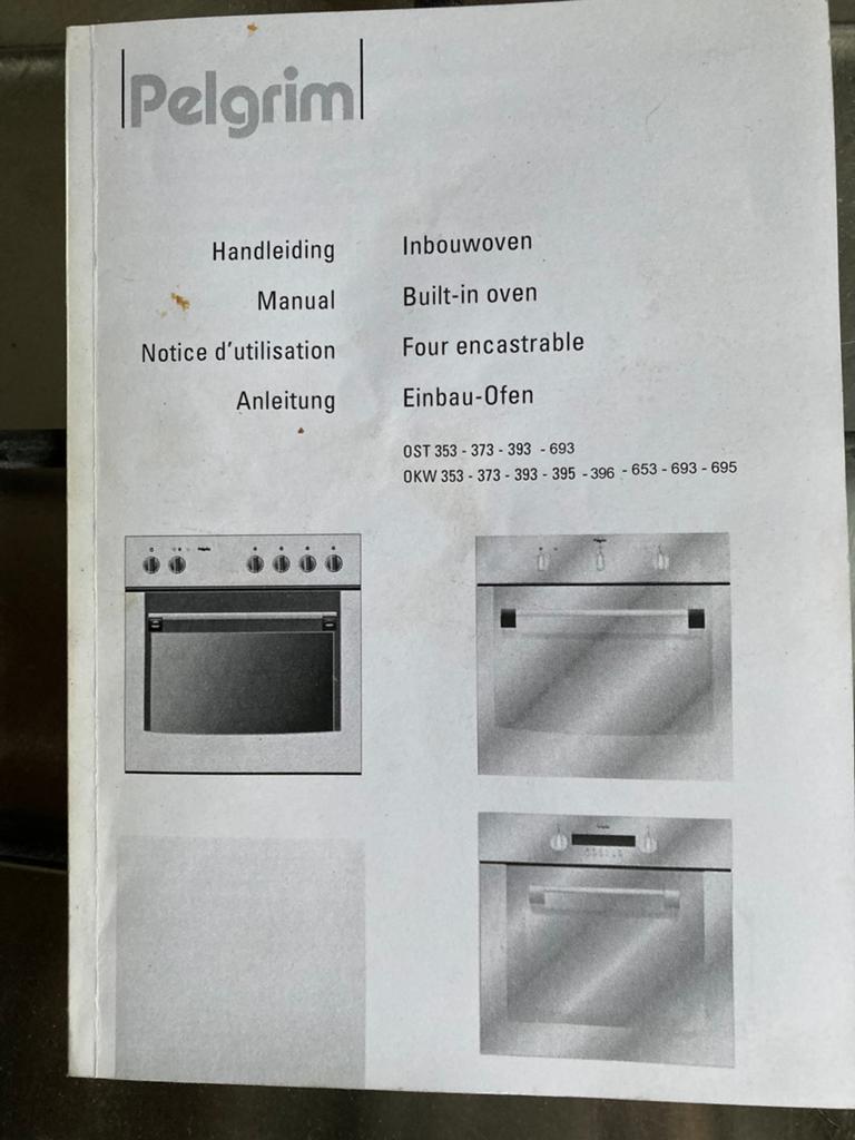 Pelgrim inbouwoven met 4-pits gasfornuis, Witgoed en Apparatuur, Ovens, Ophalen of Verzenden, Zo goed als nieuw