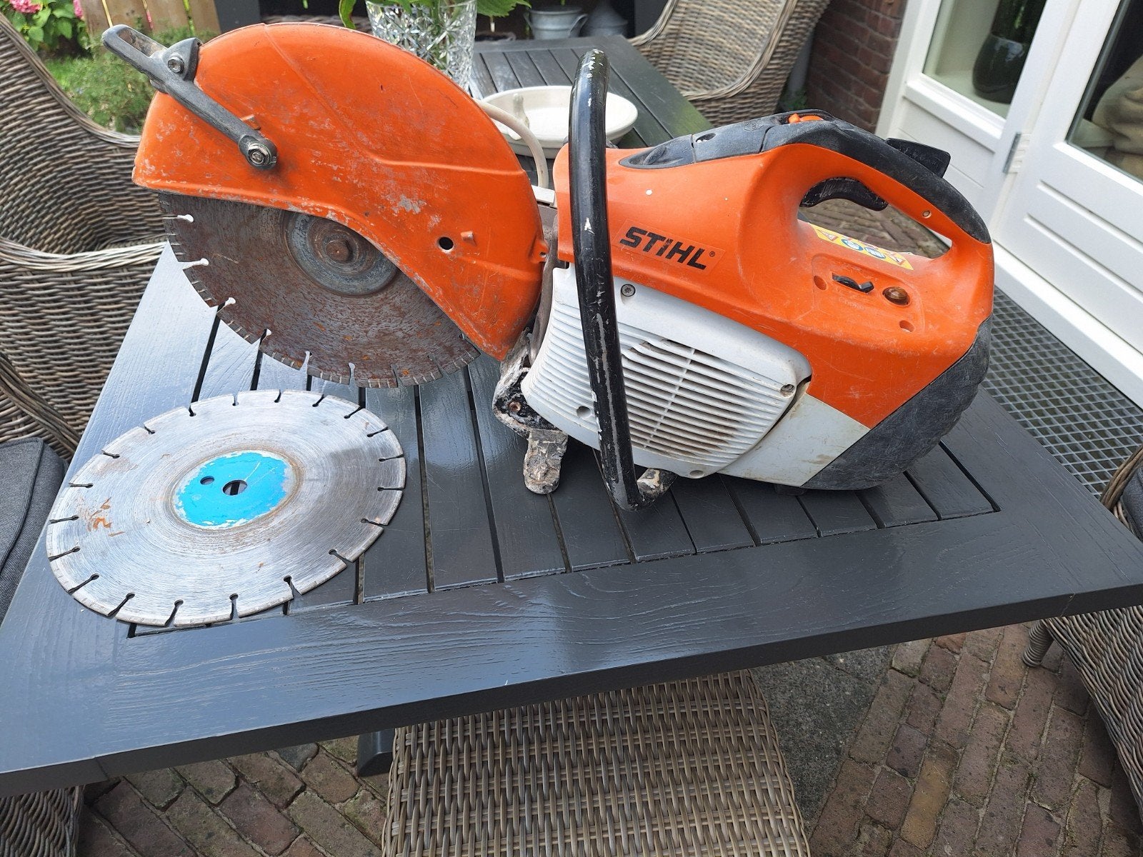 stihl bandenzaag doorslijper TS 410, Tuin en Terras, Ophalen, Gebruikt, Stihl