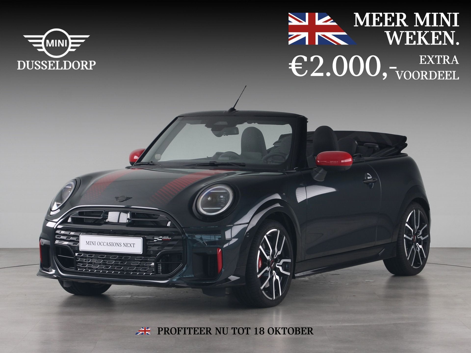 MINI Cabrio John Cooper Works Pakket XL (bj 2026, automaat), 1998 cc, 4 cilinders, 4 stoelen, Bedrijf