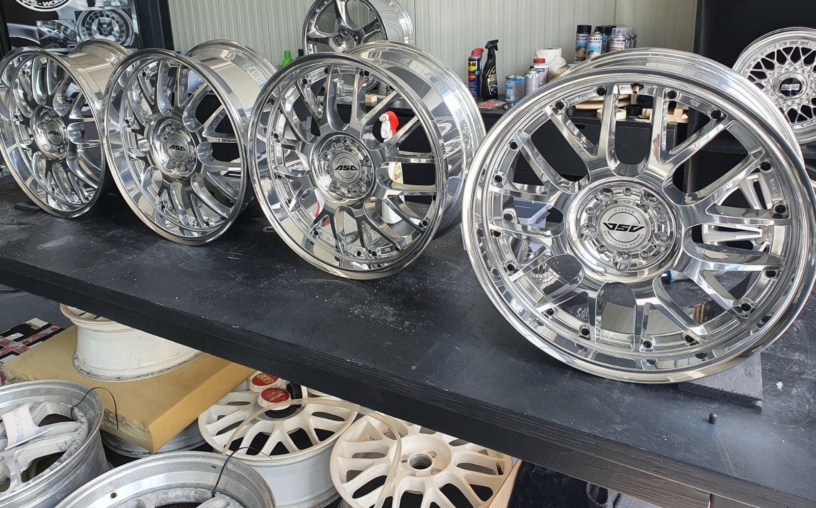 ASA Driving Revolution audi velgen 18 inch velg 5x112 Dunlop, Auto diversen, Wieldoppen, Ophalen, Zo goed als nieuw