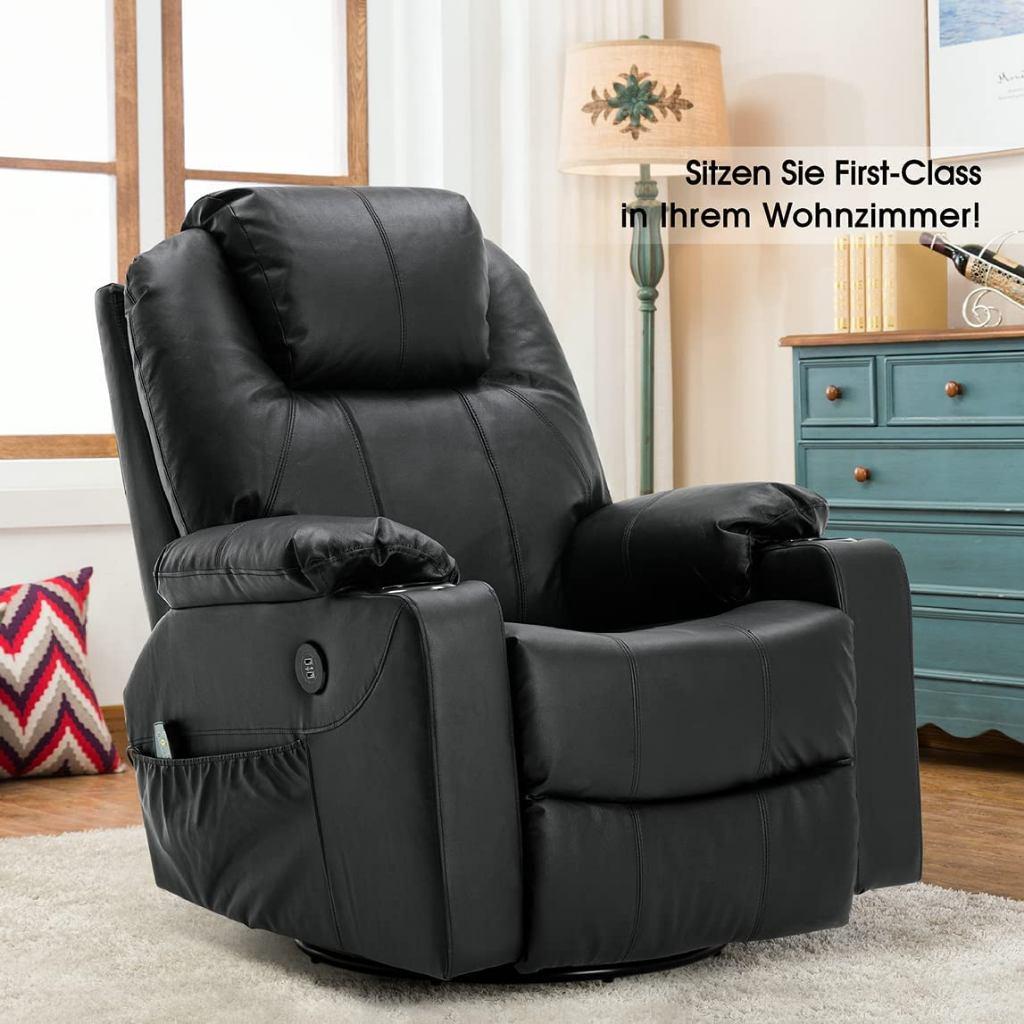 Rundleren Elektrische Massage Fauteuil Met Verwarming En RC, Ophalen of Verzenden, Nieuw, 75 tot 100 cm, 50 tot 75 cm