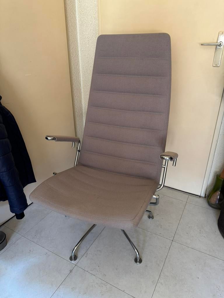 Fritz Hansen Vintage Made in Denmark 1986 fauteuil, Ophalen, Gebruikt, 75 tot 100 cm, Stof
