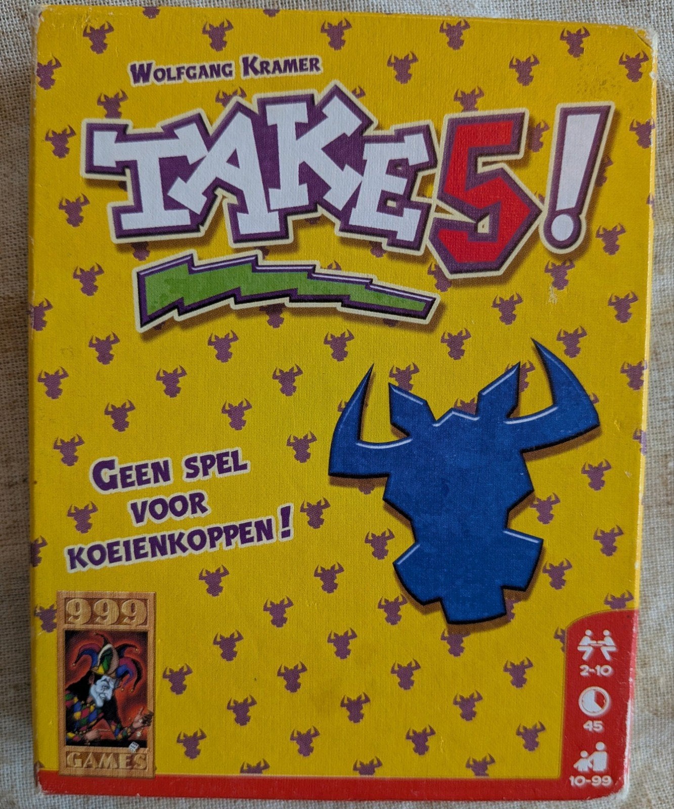 Take 5! Kaartspel van Wolfgang Kramer - 999 Games, Vijf spelers of meer, Ophalen of Verzenden, Zo goed als nieuw, 999 Games