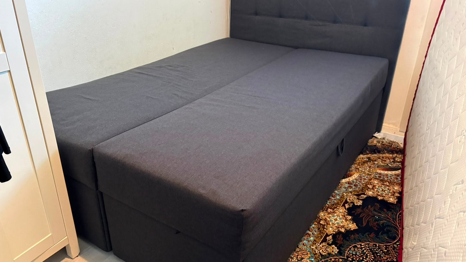 Mooie boxspring in goede staat, Ophalen, Zo goed als nieuw, Tweepersoons