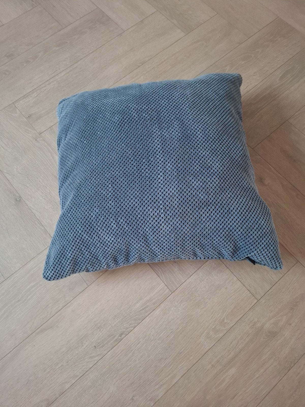 Sierkussen van Xenos, blauw/grijs, Overige merken, Gebruikt, Blauw, Vierkant