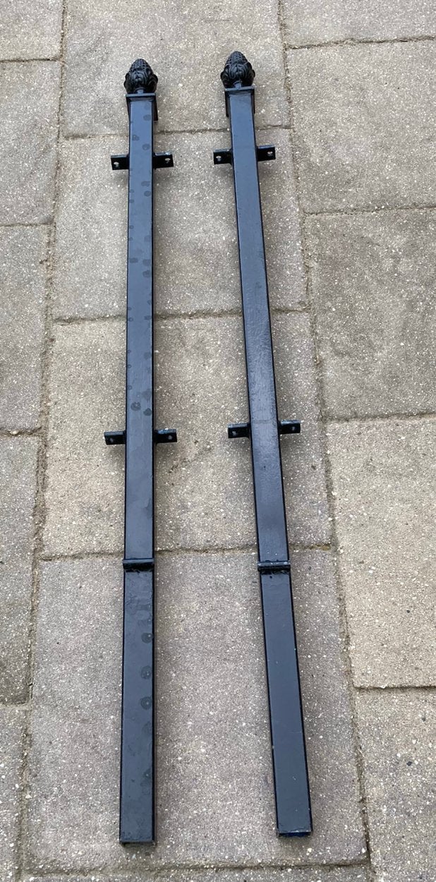 Palen voor sierhekwerk, Tuin en Terras, Tuinhekken en Hekwerk, Ophalen, Gebruikt, IJzer, Sierhekwerk