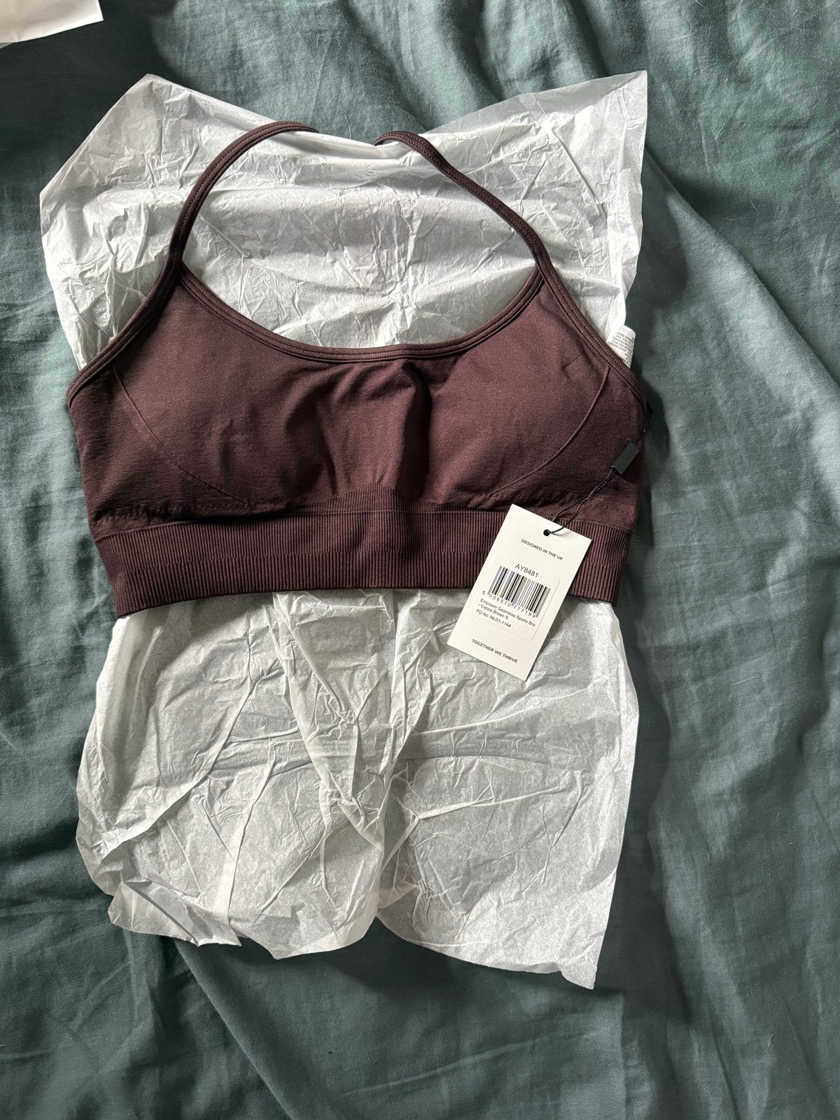 AYBL Empower Seamless Sport BH en Legging - Cocoa Brown, Ophalen, Bruin, Nieuw, Fitness of Aerobics