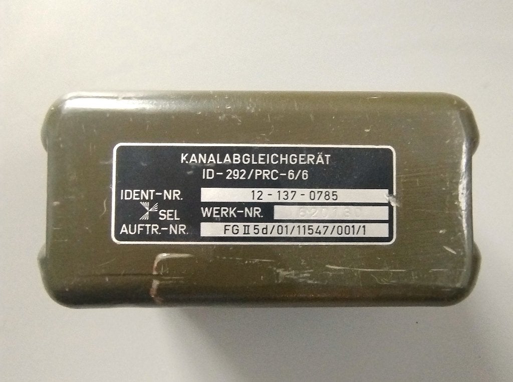 Kanalabgleichgeraet ID-292 voor PRC-6 en 6/6, Telecommunicatie, Ophalen of Verzenden, Gebruikt, Zender en Ontvanger