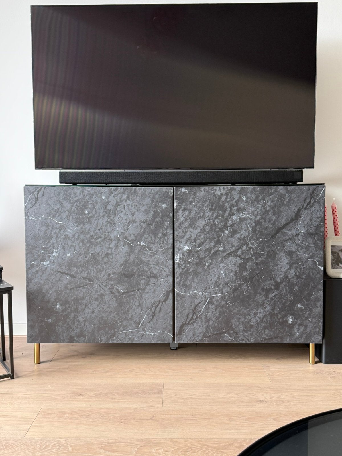 Tv meubel, Huis en Inrichting, Kasten | Dressoirs, Ophalen, Zo goed als nieuw, 25 tot 50 cm