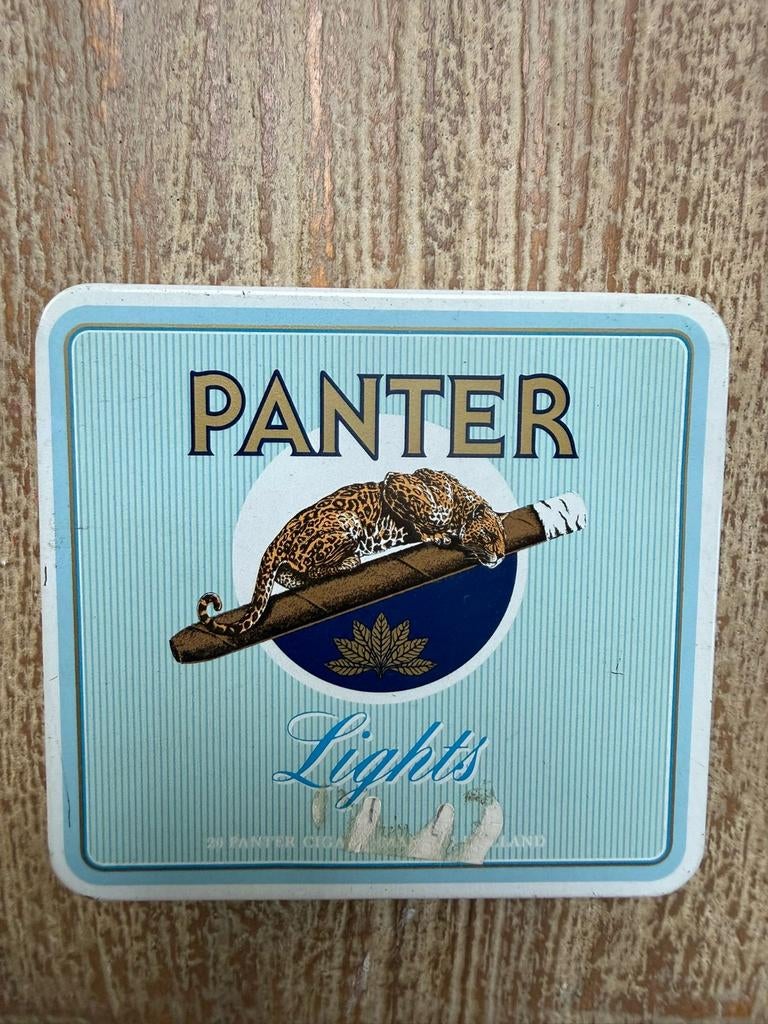 Diverse Panter sigarendoosjes - per stuk te koop, Ophalen of Verzenden, Gebruikt, Tabaksdoos of Verpakking