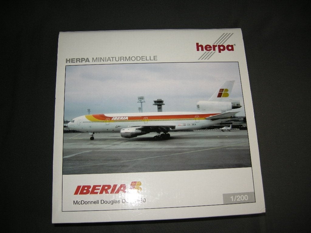Herpa Iberia McDonnell Douglas DC-10-30 Schaalmodel 1/200, Schaalmodel, N.v.t., Zo goed als nieuw, N.v.t.