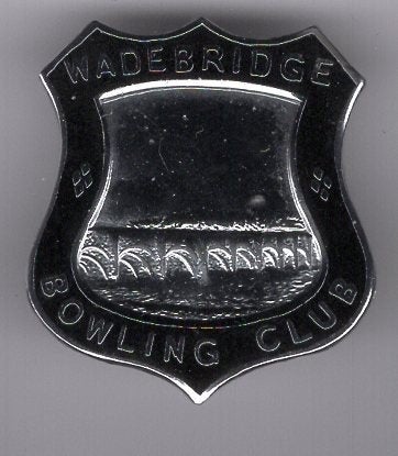 Wadebridge Bowling club zilverkl broche ( V_268), Verzenden, Zo goed als nieuw, Sport, Speldje of Pin