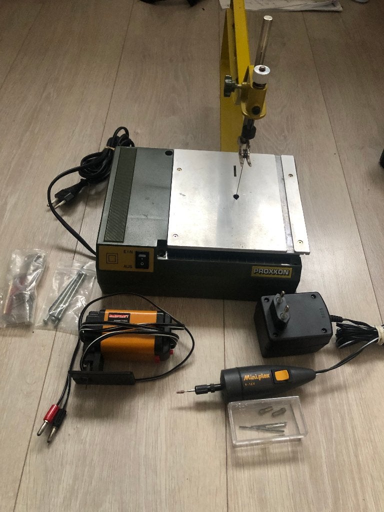 PROXXON figuurzaagmachine MINIPLEX BOOR HANDYGRAFT ZIE INFO, Ophalen, Gebruikt, Groter dan 1:32, Overige merken