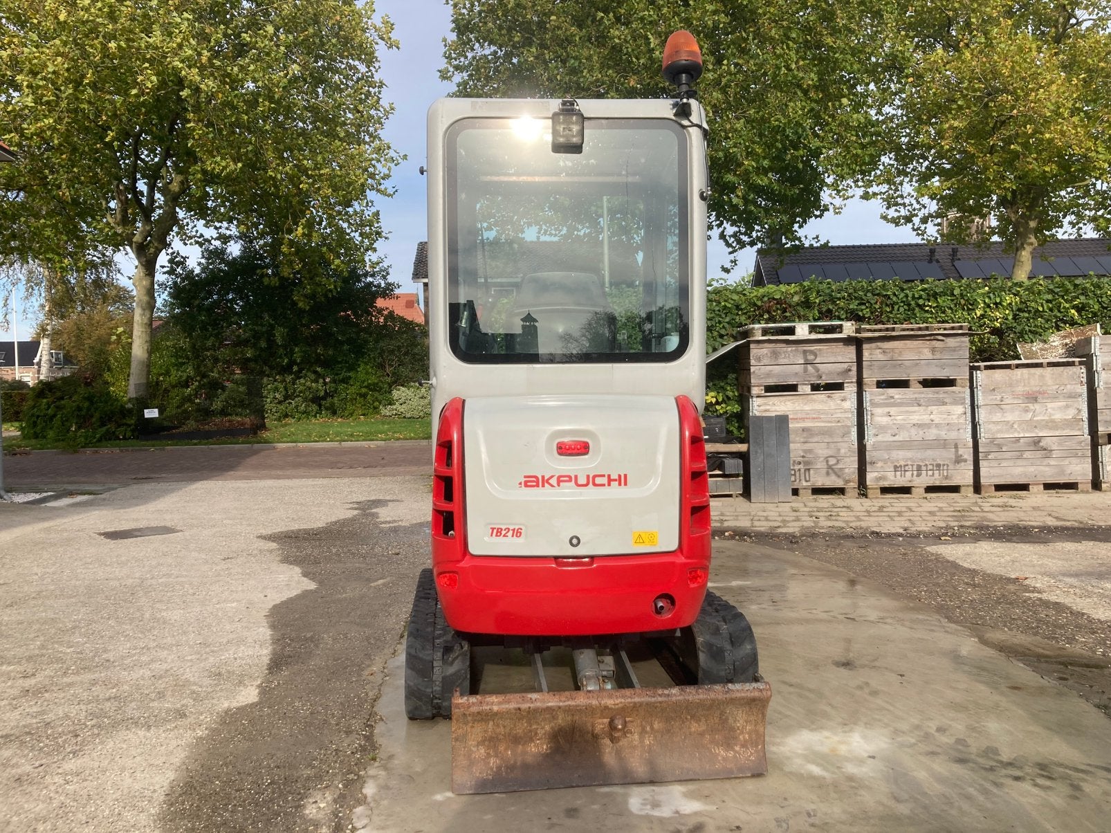 Takeuchi tb216, Ophalen, Graafmachine