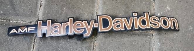 Harley-Davidson AMF tankembleem, Ophalen of Verzenden, Gebruikt