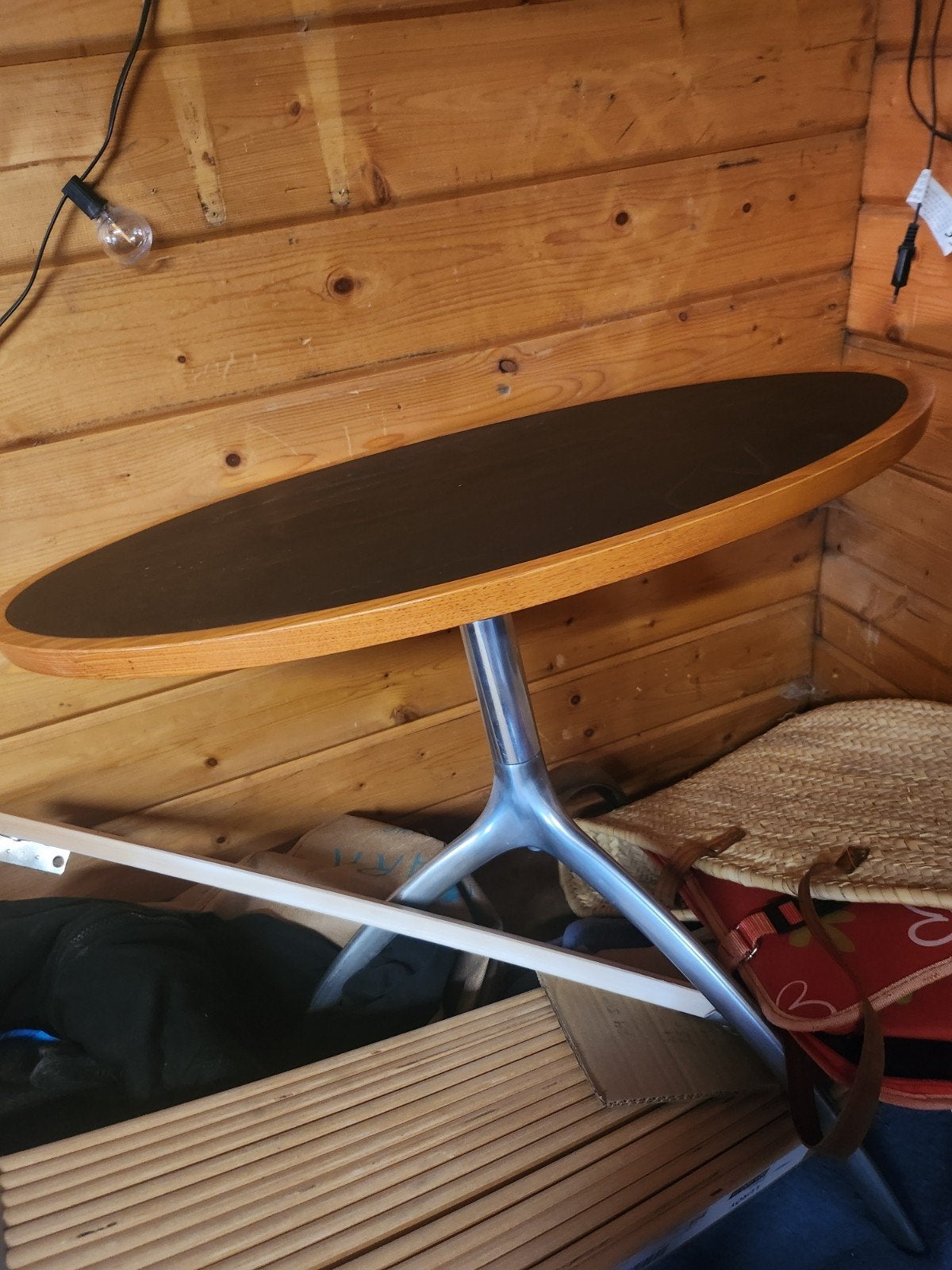 paolo rizatto vintage tree table  met 2 young lady stoelen, Overige materialen, Gebruikt, Tuinset, Eettafel