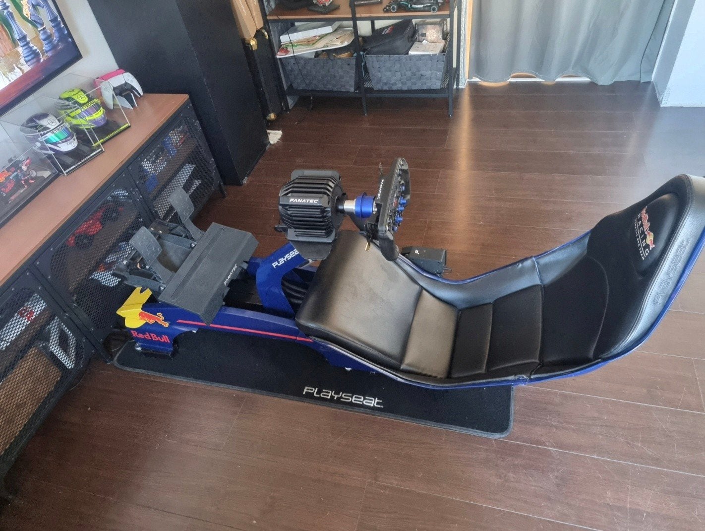 Fanatec Playseat Red Bull Racing F1 Sim Racing Setup, Spelcomputers en Games, Ophalen, Racestoel, Zo goed als nieuw, Verstelbaar