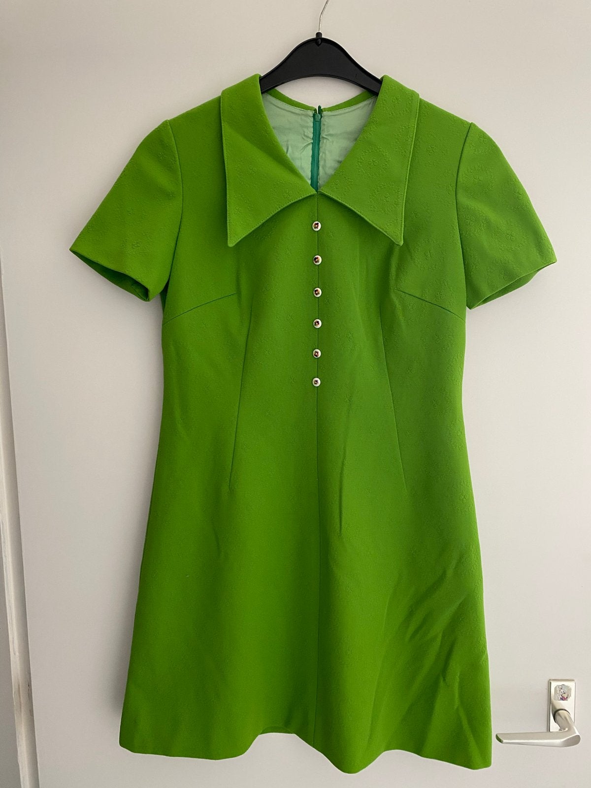 Vintage Groene Jurk - Maat M, Kleding | Dames, Zo goed als nieuw, Boven de knie, Groen, Ophalen