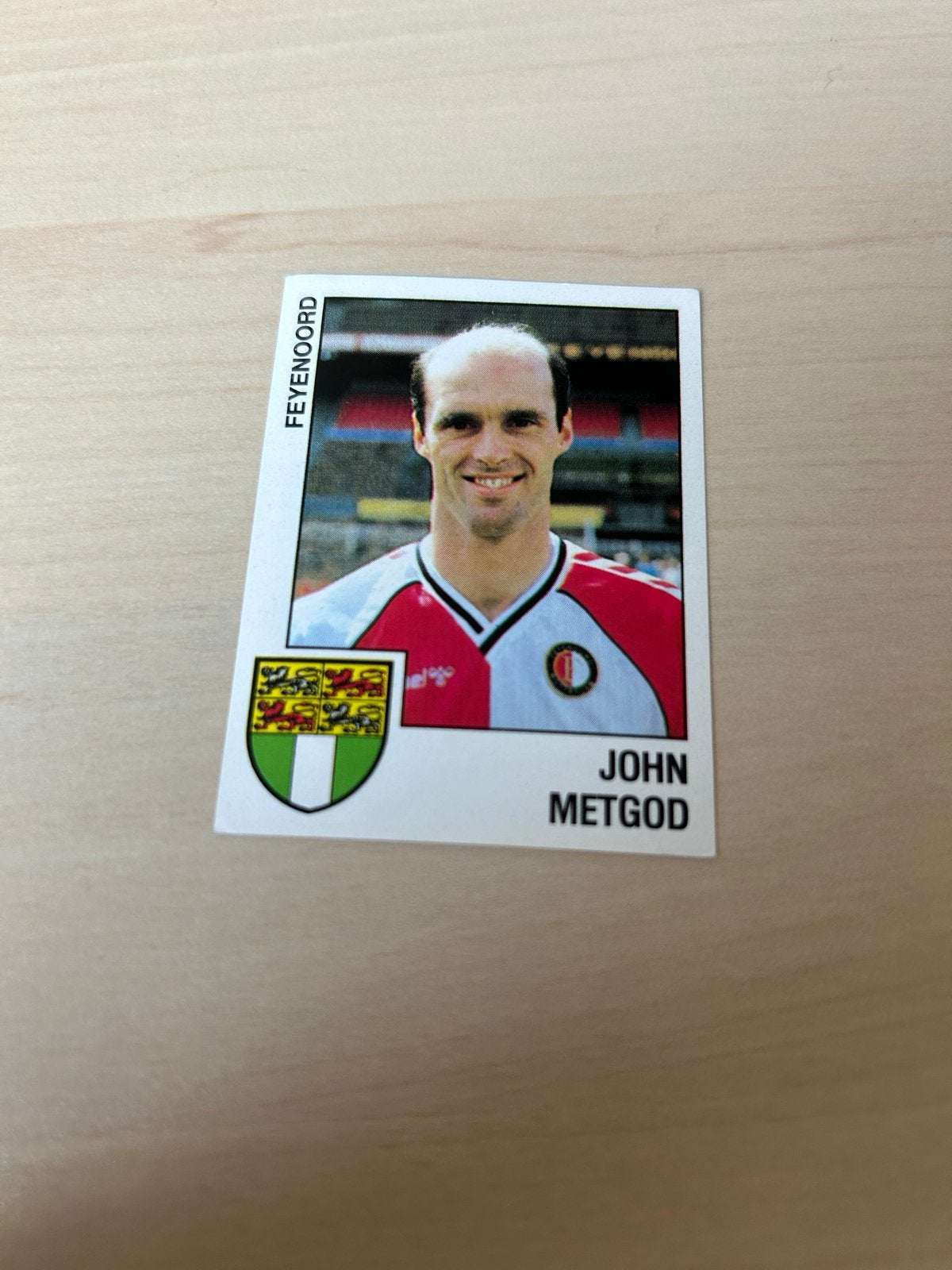 John Metgod Panini Voetbal 89 Feyenoord Plaatje, Ophalen of Verzenden, Zo goed als nieuw, Sticker