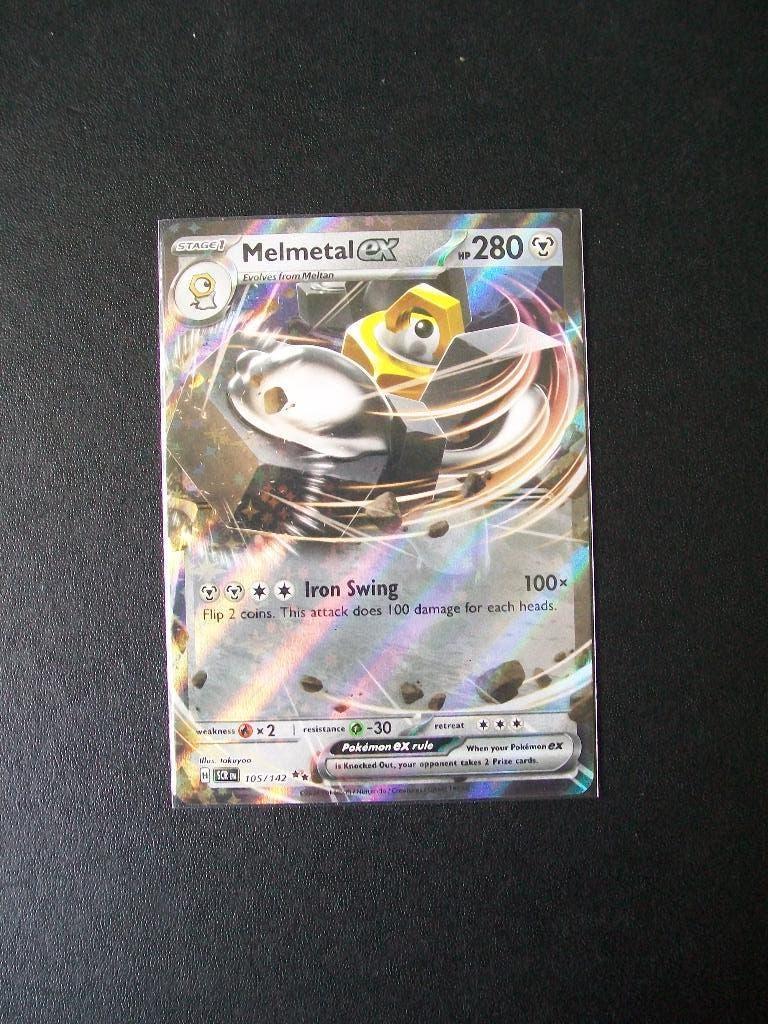 1895: Nieuwe Pokemon Kaart MELMETAL EX HP280 (105/142), Verzenden, Nieuw, Losse kaart, Foil