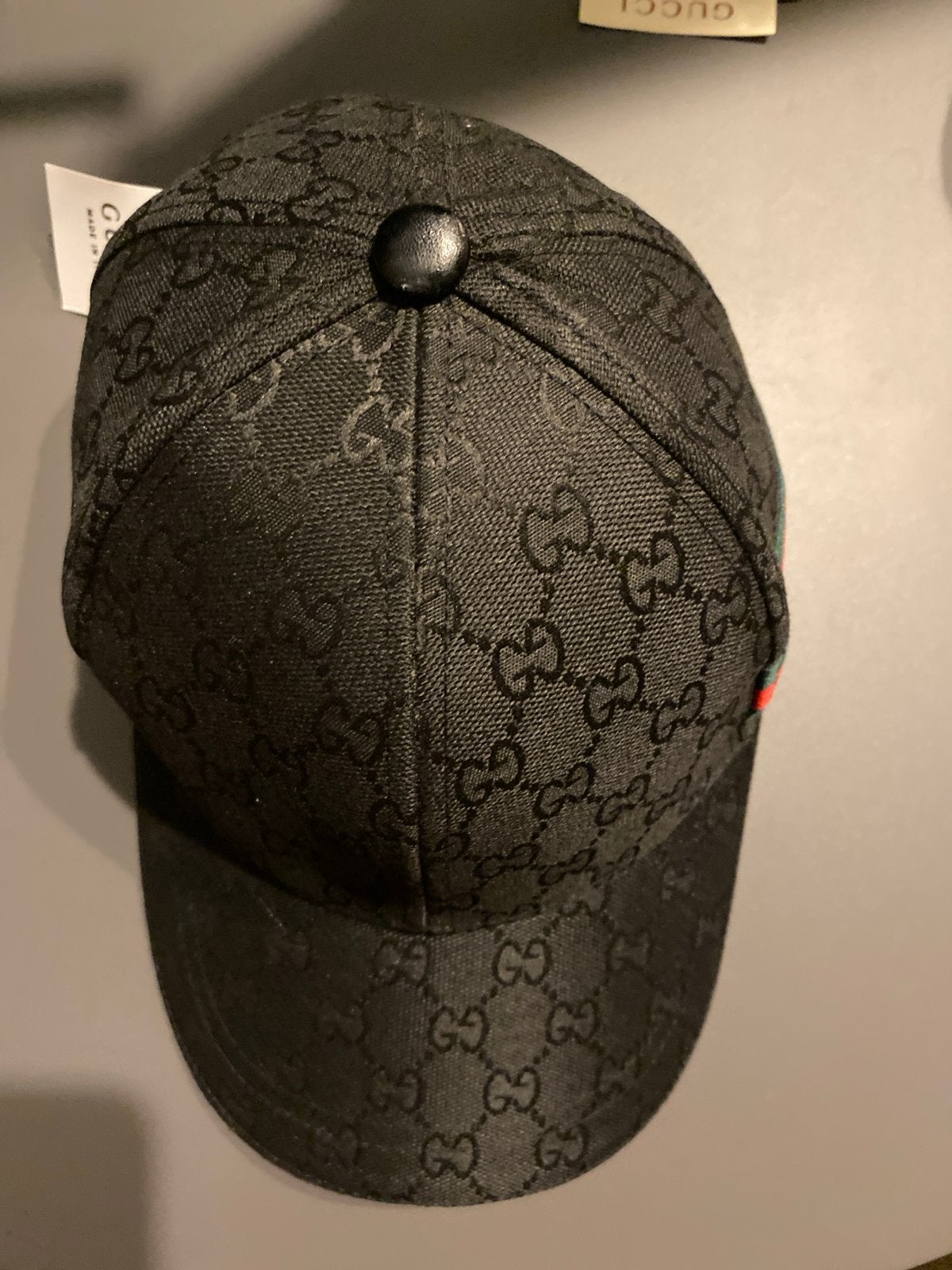 Gucci GG Supreme Baseballpet met Webdetail black, Ophalen of Verzenden, Nieuw, One size fits all, Pet