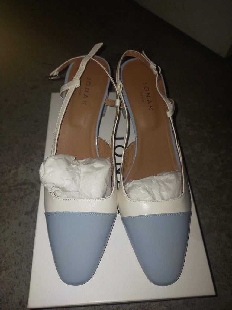 Nieuwe Jonak pumps - Maat 41 - Blauw/Ecru, Kleding | Dames, Schoenen, Ophalen of Verzenden, Nieuw, Pumps
