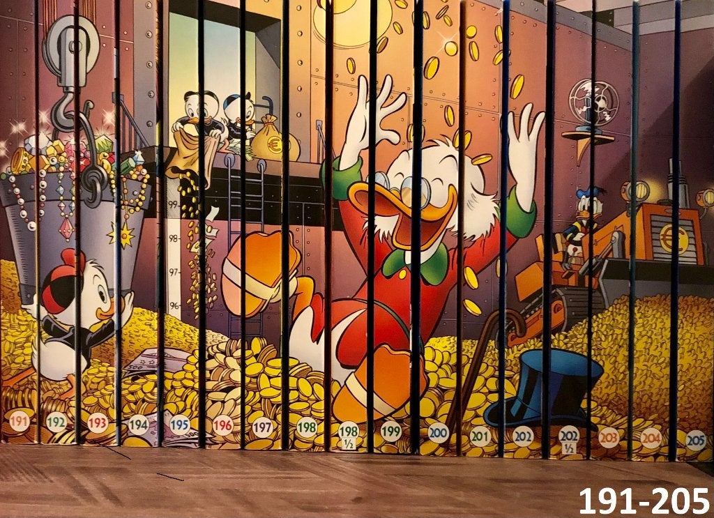 Prachtige complete rugtekening Donald Duck pocket 191-205!, Complete serie of reeks, Ophalen of Verzenden, Zo goed als nieuw, Donald Duck