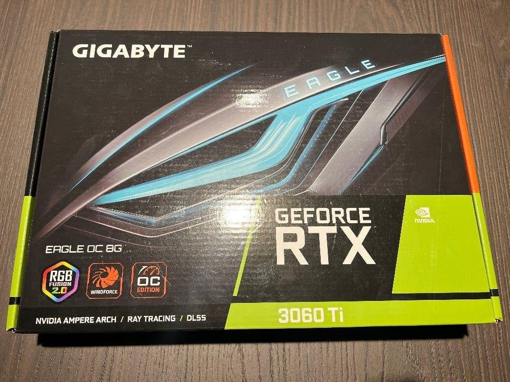 Gigabyte GeForce RTX 3060 Ti Eagle OC 8GB – incl. doos, Ophalen, Gebruikt, GDDR5, PCI-Express 4