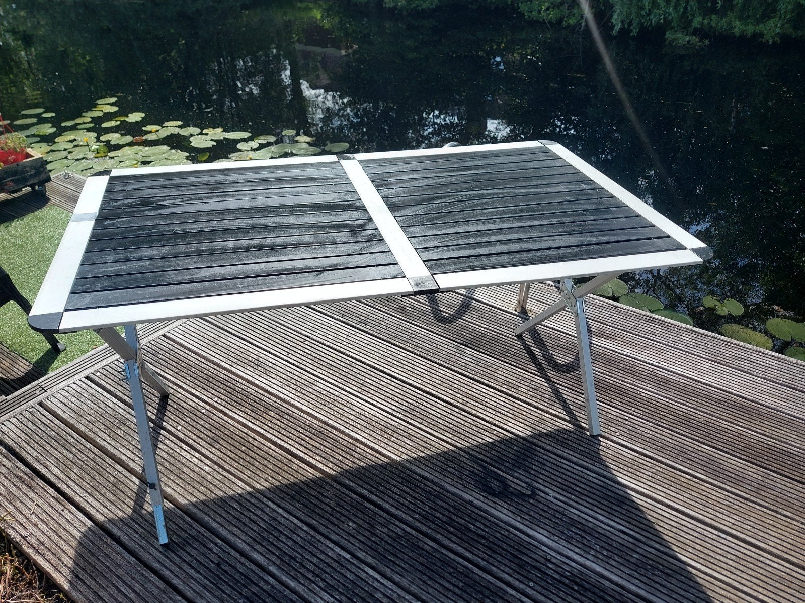 Human Nature tafel 140 x 80 cm, Caravans en Kamperen, Ophalen, Gebruikt, Campingtafel